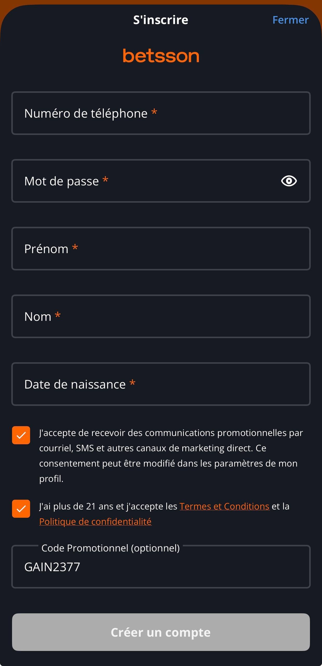 Télécharger l’Application Betsson